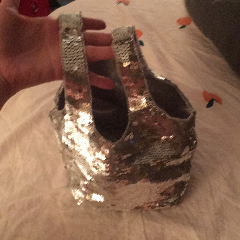 Victoria’s Secret silver sequined purse
